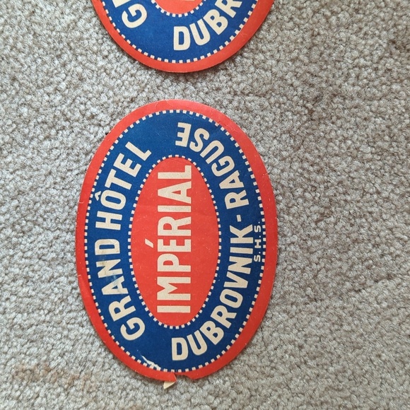 Grand Hotel Imperial 1930's Luggage Labels - Picture 2 of 3